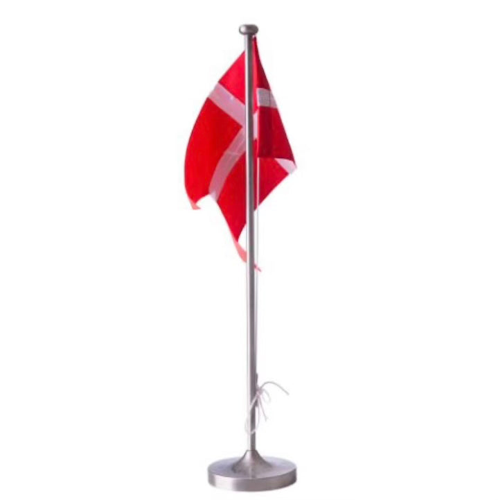 Fortinnet flagstang m. dåbsfod 38,5 cm